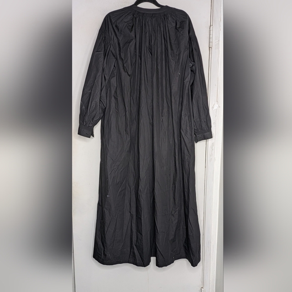 SU PARIS Mayunga Balloon sleeves dress in black cotton-poplin - Picture 5 of 7